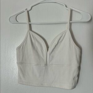 White hollister crop top
